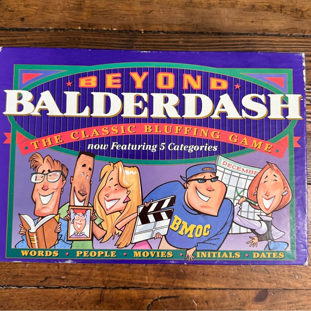 Parker Brothers Beyond Balderdash The Classic Bluffing Board Game 100% COMPLETE